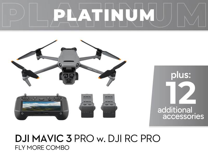 DJI Mavic 3 Pro Platinum Combo w. DJI RC Pro